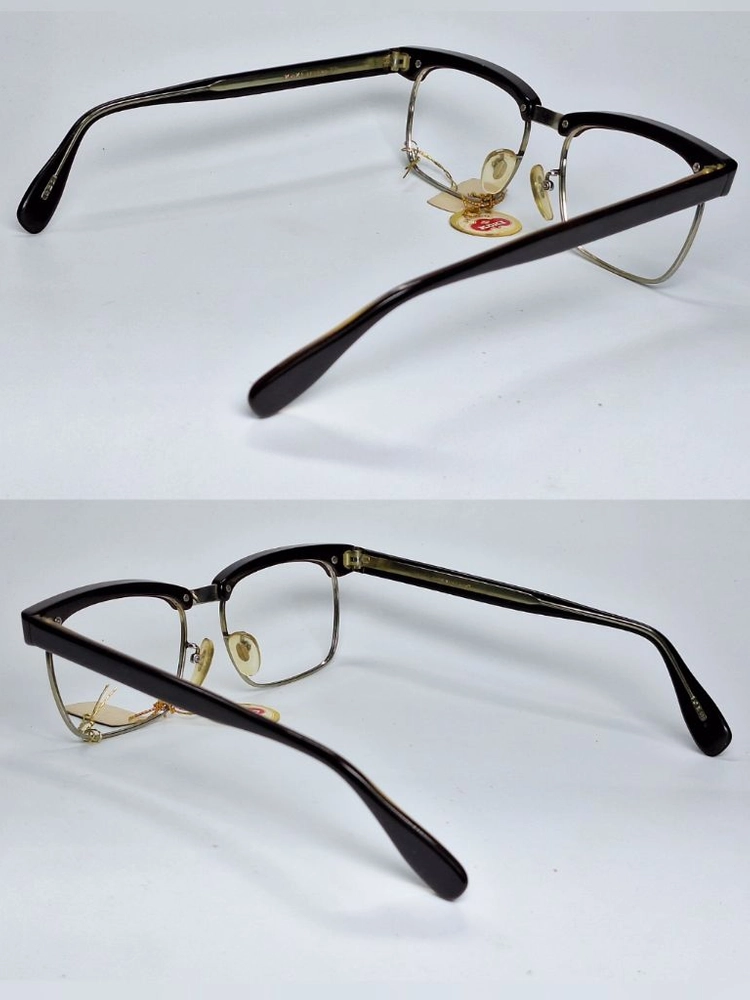 광휘 MASUNAGA KOKI GENTRY 28 안경테 54mm 콤비 하금테 일본 빈티지 데드스톡 하이엔드 레트로 이미지