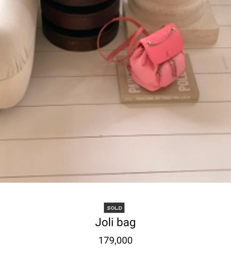 [봉긋] Joli bag 버블핑크 이미지