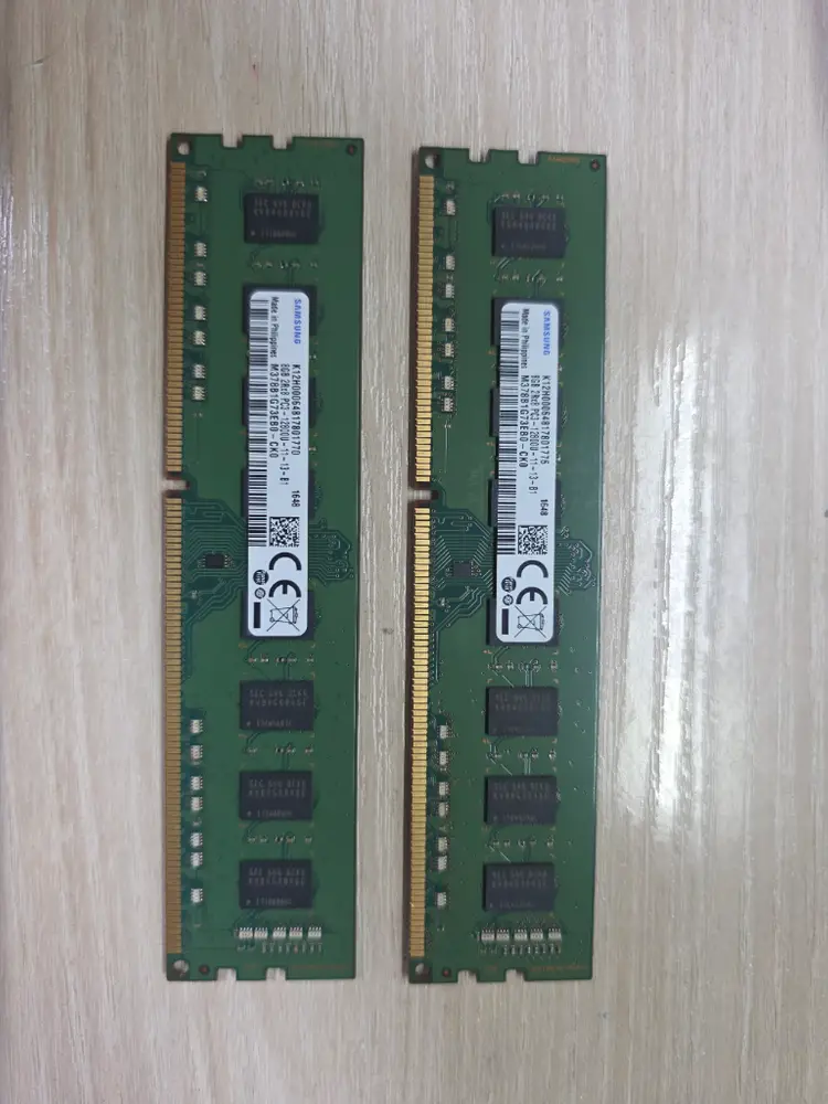 삼성 DDR3 8GB PC3-12800U (1600MHz) 2개 일괄 16GB 팝니다 - 안심되는 중고거래