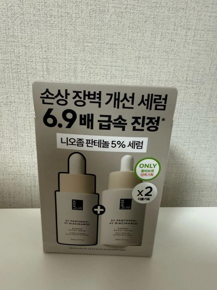 레이어랩 니오좀 판테놀 5% 세럼 30ml+30ml 더블 기획 이미지