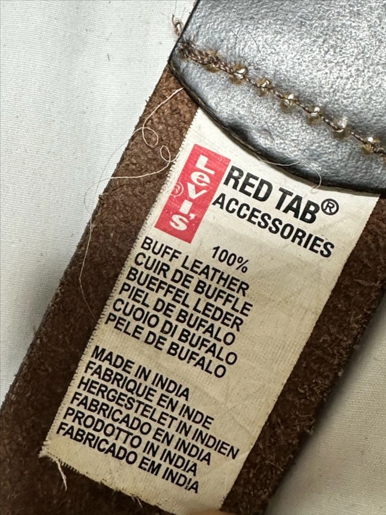Levis Red Tab 물소가죽 버클 벨트 이미지