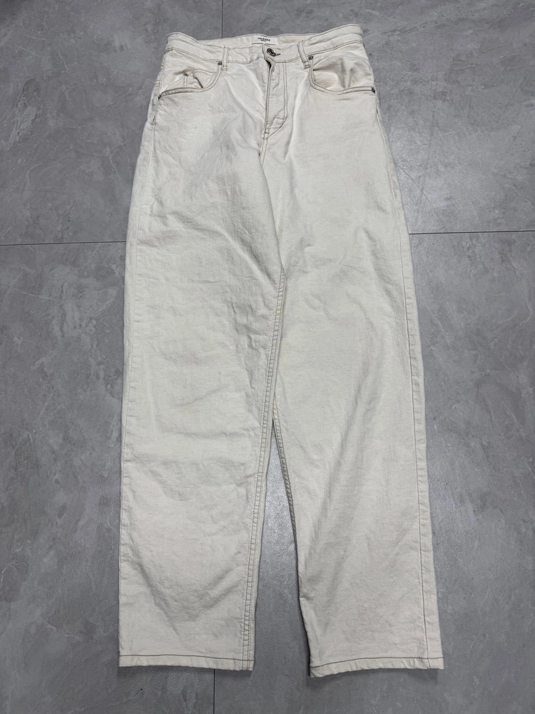 38 (29) 이자벨마랑 Isabel Marant 린넨 데님 팬츠 -5435 이미지
