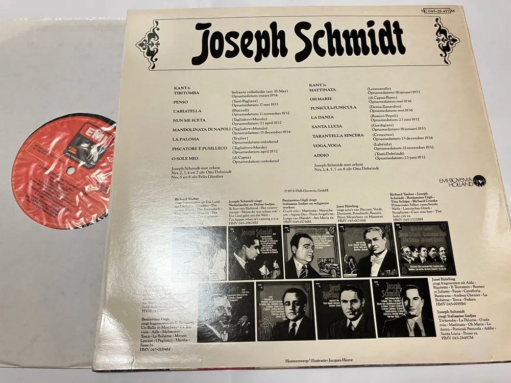 초반LP) Joseph Schmidt 이탈리아 가곡 모음 이미지