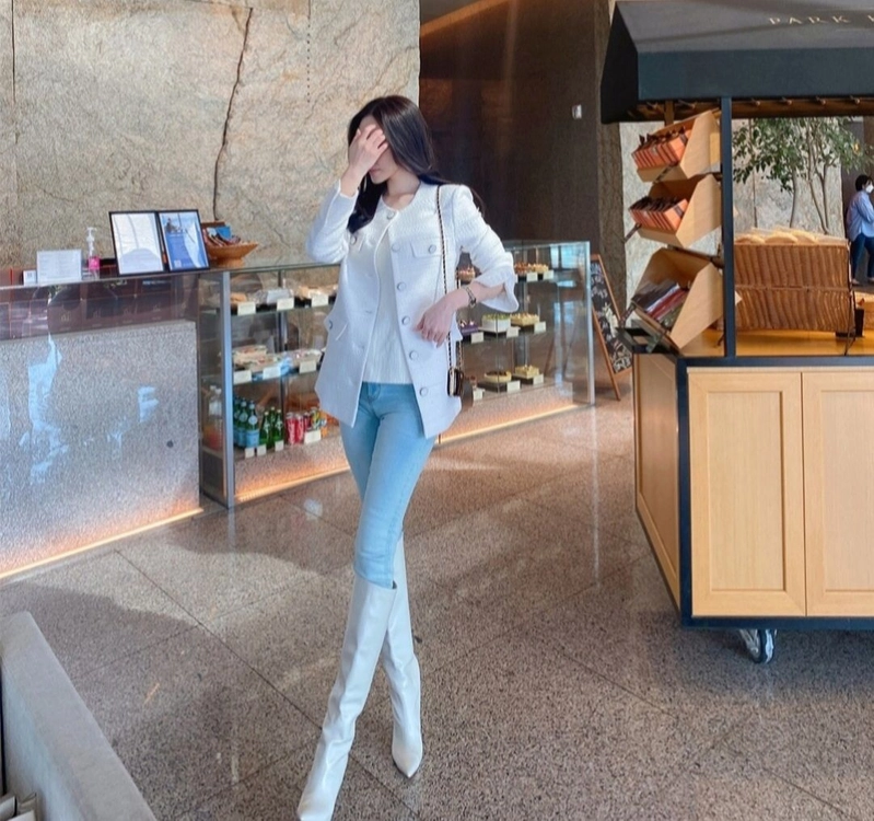 더로랑 japan fabric 트위드자켓(새상품S) 이미지