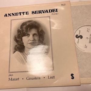 초반)아네트 세르바데이 피아노 LP (모차르트, 지나스테라, 리스트) 이미지