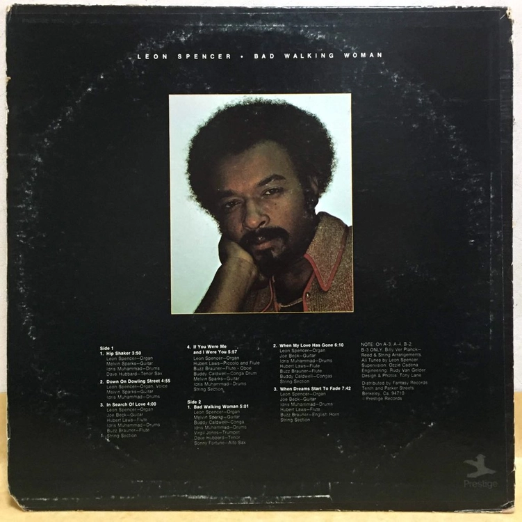 LP ; leon spencer - bad walking woman 레온 스펜서 재즈 엘피 jazz, funk 이미지