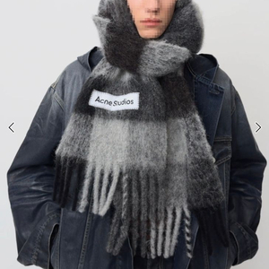 아크네 스튜디오 Acne Studios 모헤어 체크 스카프 머플러 목도리 이미지
