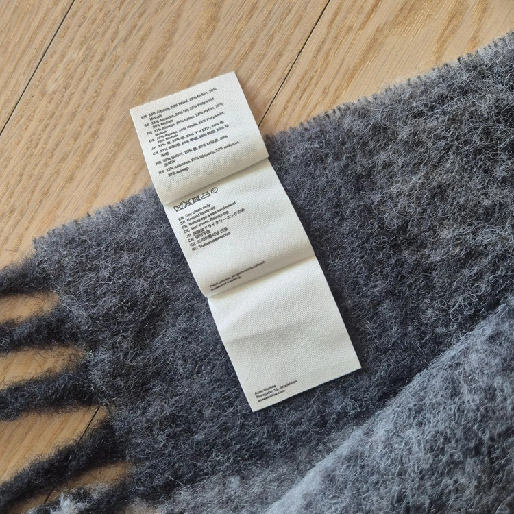아크네 스튜디오 Acne Studios 모헤어 체크 스카프 머플러 목도리 이미지