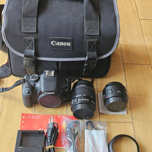 캐논 EOS 600D DSLR + 렌즈 2개 풀세트 판매합니다. 이미지