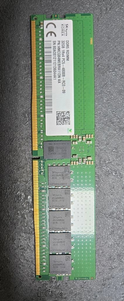 sk하이닉스 DDR5 32GB ECC RAM 판매 이미지