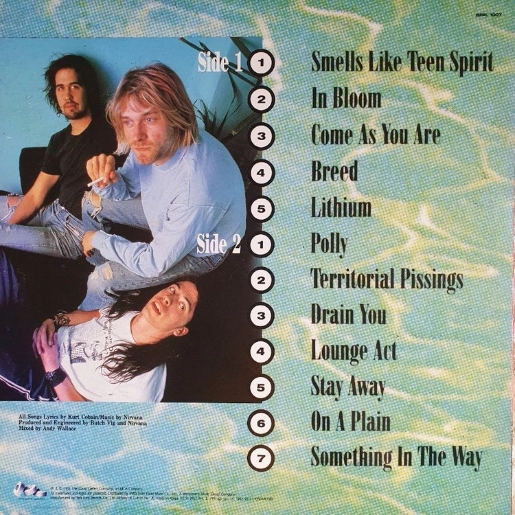 NIRVANA LP2장(직배발매앨범) 이미지