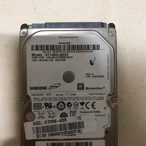 삼성 1테라 노트북 hdd 2.5인치 팔아요 이미지