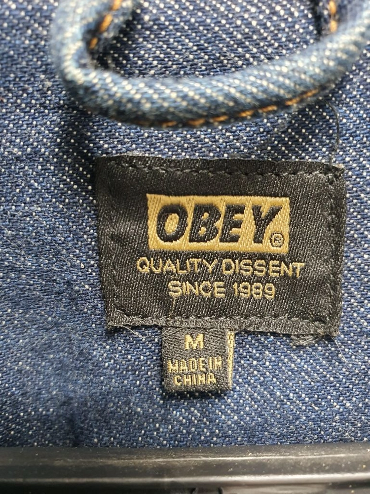 오베이 (OBEY) 다크블루 데님 자켓 M사이즈 이미지