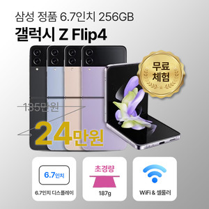 [사은품/무료증정]삼성 갤럭시 Z 플립4 256GB 6.7인치 이미지