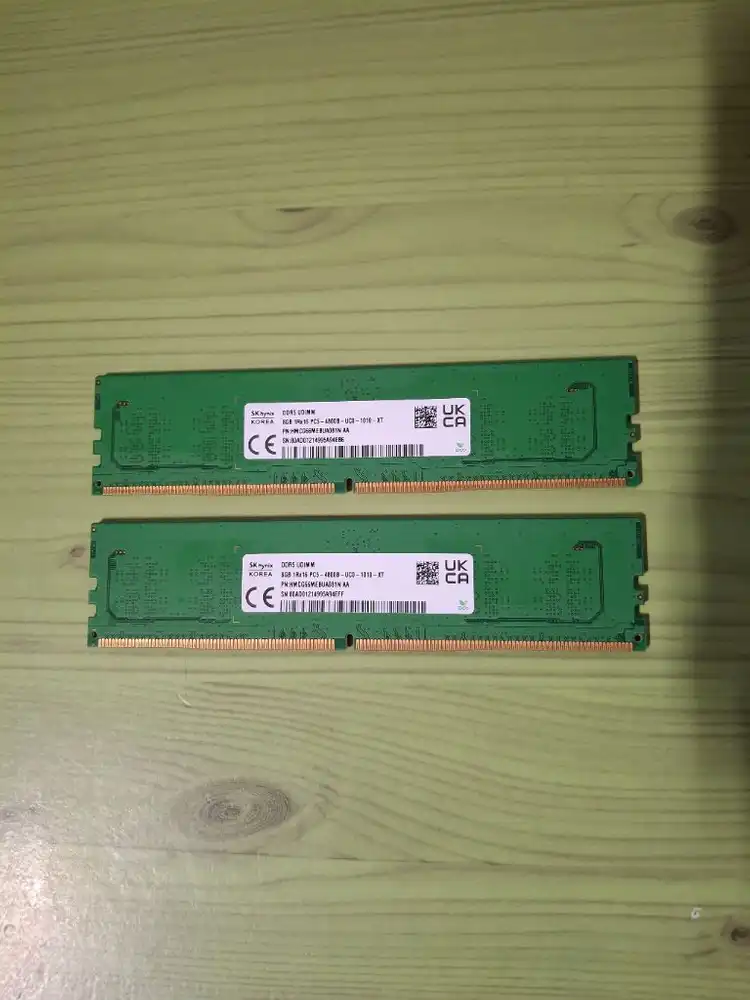 인증샷O) SK하이닉스 DDR5 8GB(8GB x2)총 16GB 램 메모리 이미지
