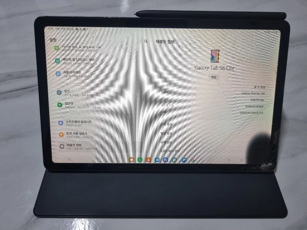 갤럭시탭 S6 Lite LTE 64GB 액정파손품 이미지