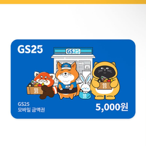 GS25 5천원 금액권 기프티콘 쿠폰 교환권 이미지
