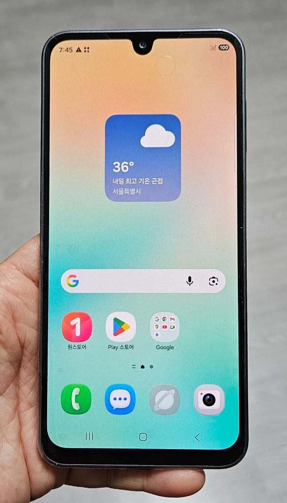 갤럭시 점프4 블랙 128GB 액정 및 배터리 교체폰 팝니다. 이미지