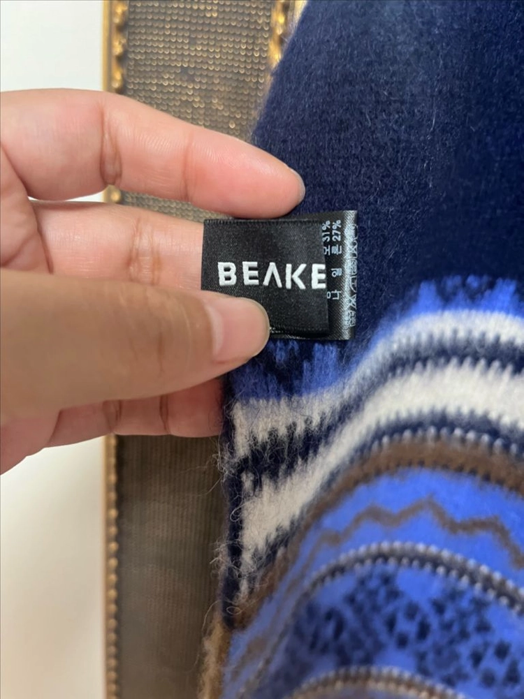 BEAKER 비이커 쟈가드 패턴 머플러 이미지