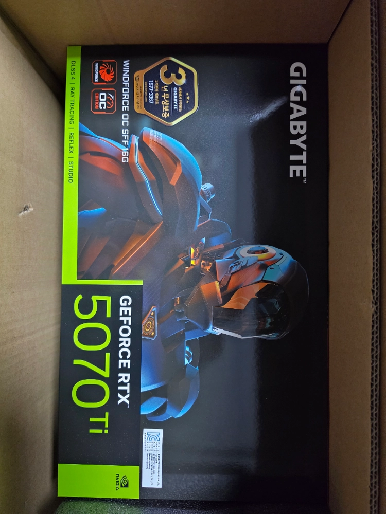 기가바이트 RTX 5070 Ti 그래픽카드 미개봉 팔아요 - 안심되는 중고거래