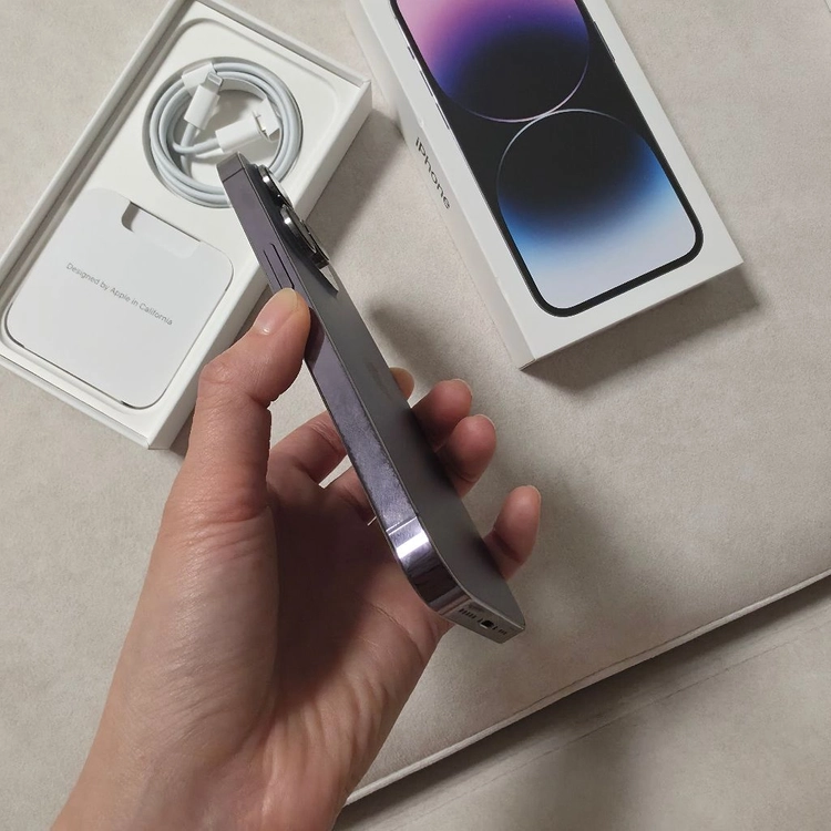 아이폰14프로 딥퍼플 256GB / 자급제 공기계 / 최상급(흠집x, 수리 이력x) 이미지