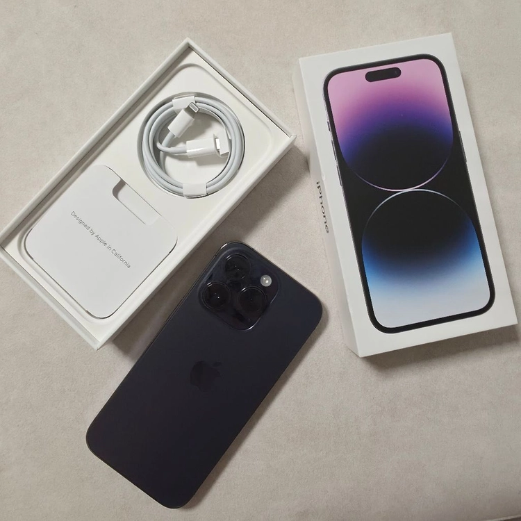 아이폰14프로 딥퍼플 256GB / 자급제 공기계 / 최상급(흠집x, 수리 이력x) 이미지