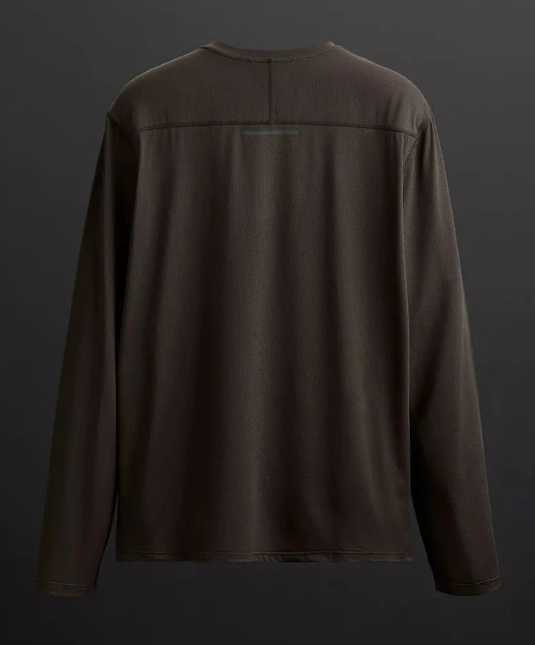 ZARA ATHLETICZ 펀칭 긴소매 티셔츠 브라운 M 이미지