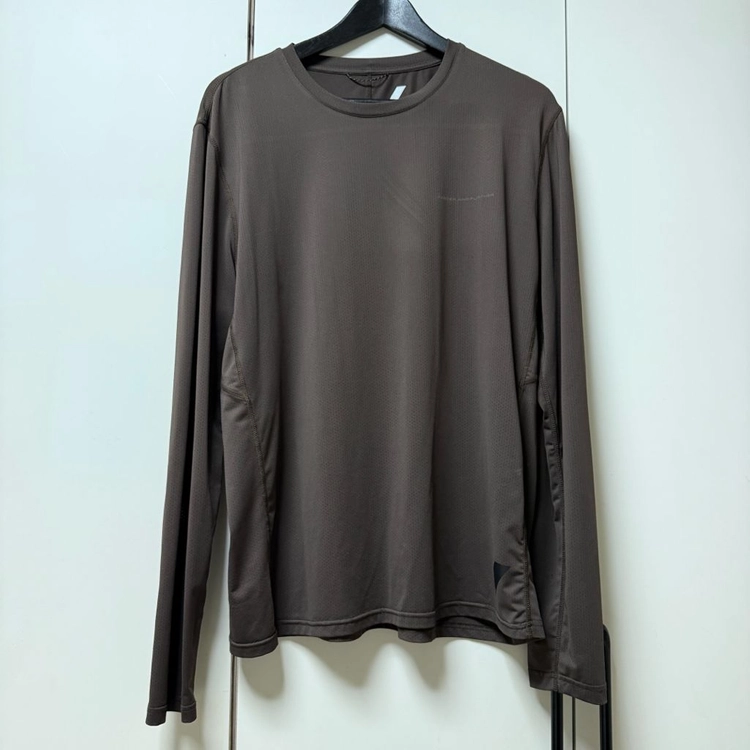 ZARA ATHLETICZ 펀칭 긴소매 티셔츠 브라운 M 이미지