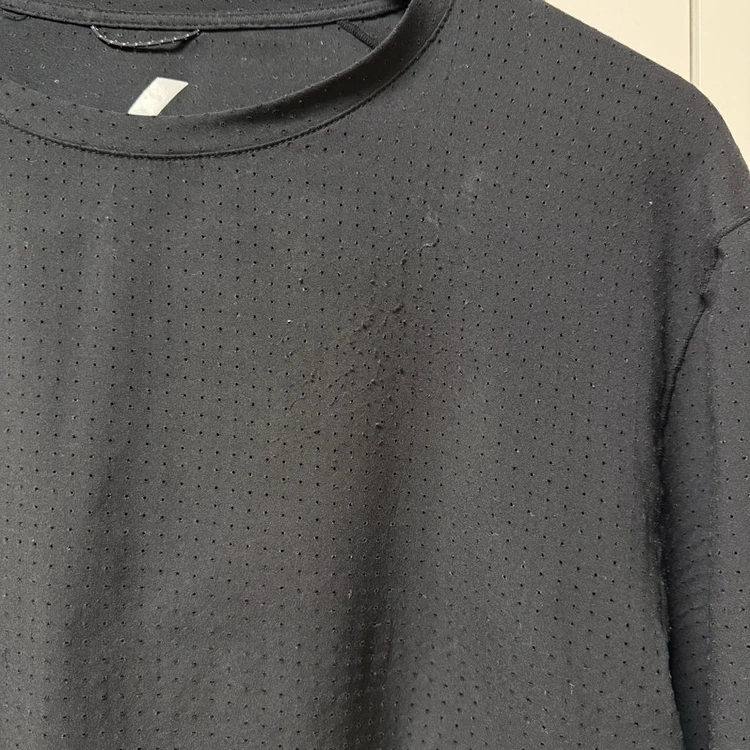 ZARA ATHLETICZ 펀칭 긴소매 티셔츠 블랙 M 이미지