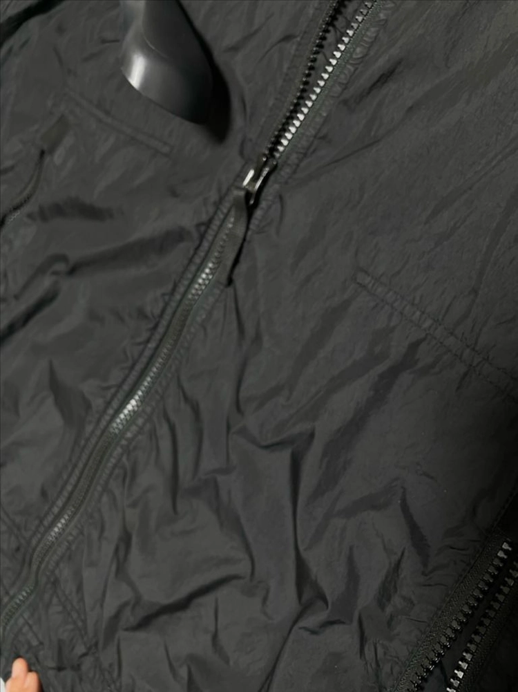 [XL] 23ss 스톤아일랜드 크링클랩스 가먼트다잉 바람막이 자켓 블랙 이미지