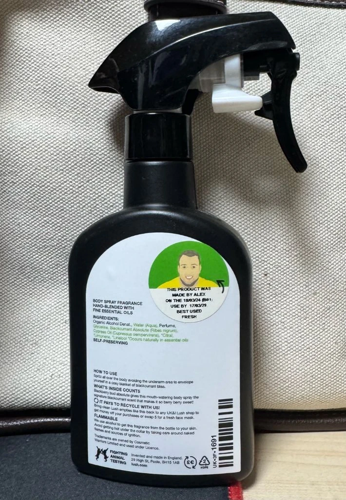 러쉬 바디스프레이 더 컴포터 200ml 이미지