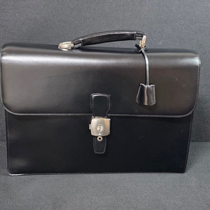 [정품/극미품] 던힐(dunhill) 정품 블랙 스무스 카프스킨 더블거셋 서류가방 (풀세트) 이미지