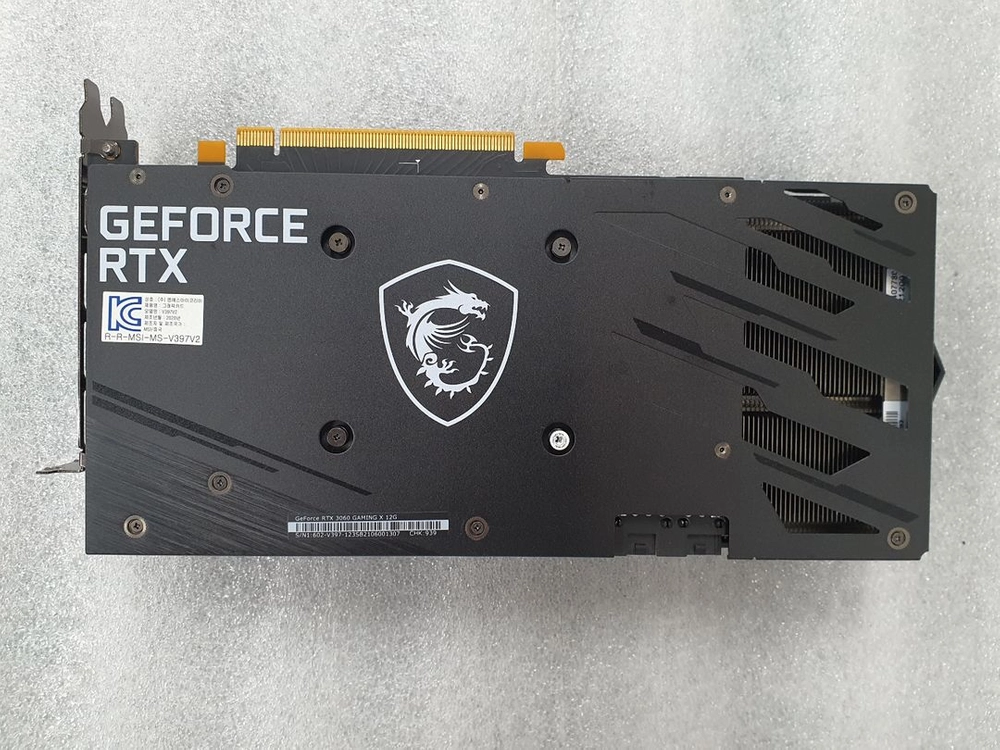 컴퓨터 그래픽카드 MSI RTX3060 GAMING X 12GB 이미지