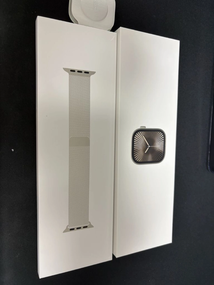애플워치 10 46mm 내추럴 티타늄 셀룰러(애케플) 판매합니다 이미지