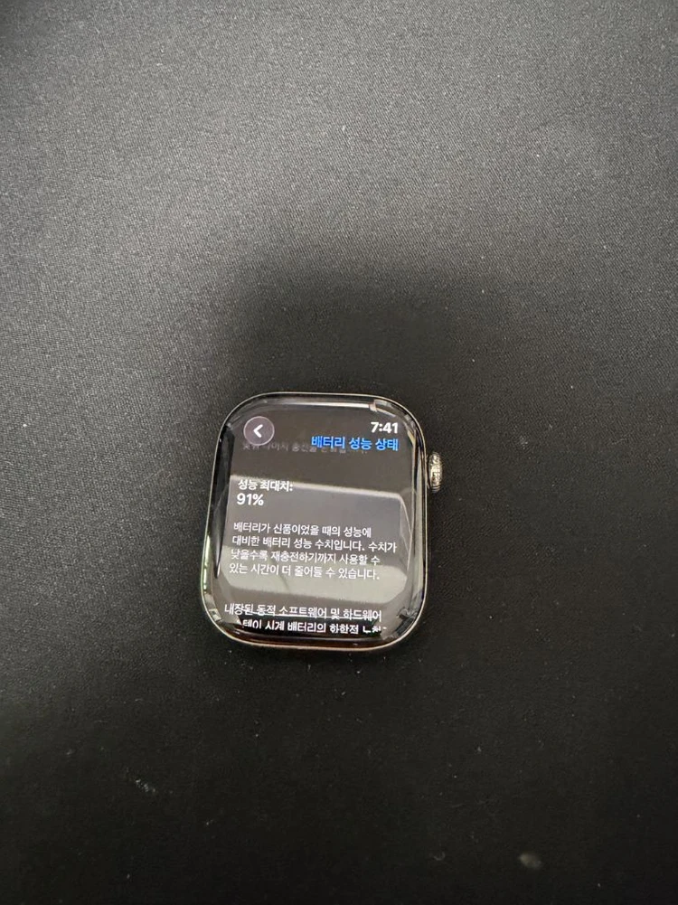 애플워치 10 46mm 내추럴 티타늄 셀룰러(애케플) 판매합니다 이미지