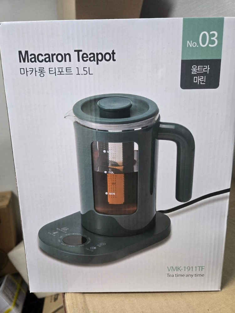 박스미개봉 새제품 1.5l 마카롱 티포트 이미지