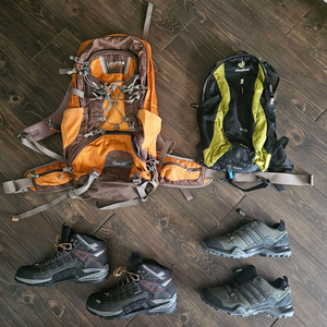 K2등산화270/아디다스등산화275/등산가방 이미지