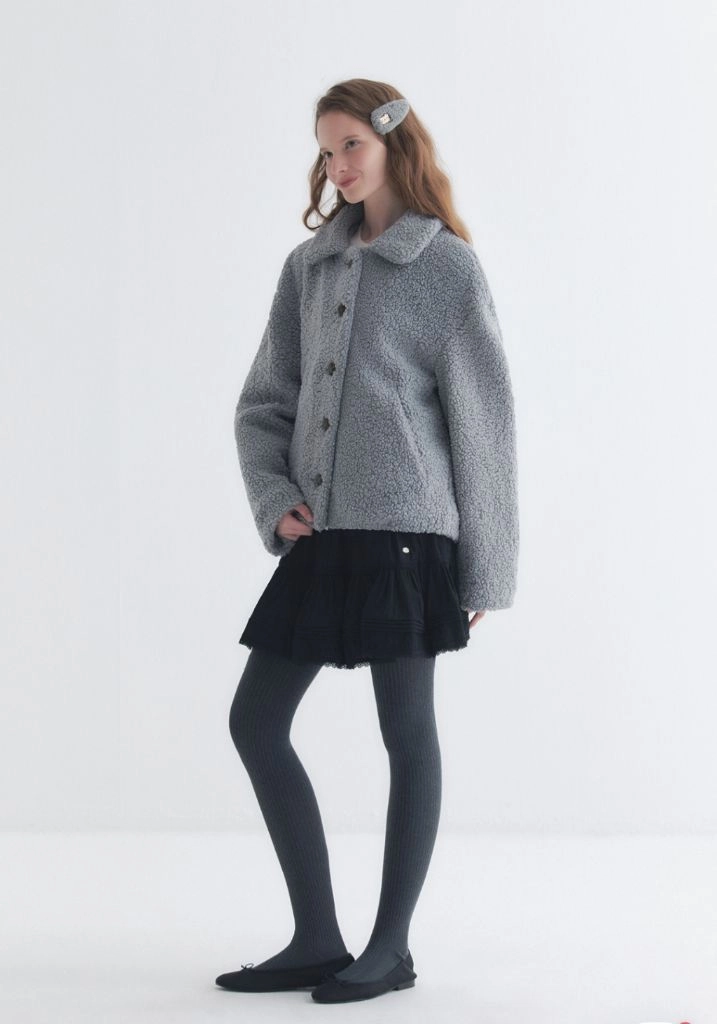 마리끌레르 여성 뽀글이 카라 자켓 점퍼 F 새상품 이미지