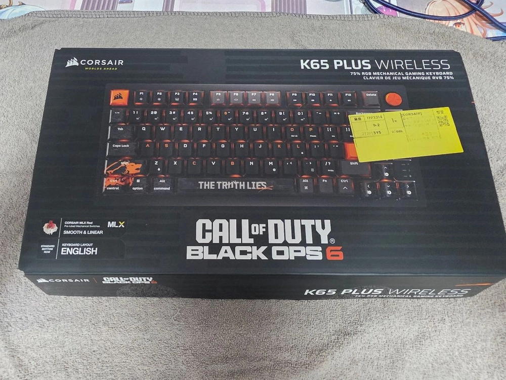 커세어 K65 PLUS WIRELESS 키보드 Call of Duty Black Ops 6 판매합니다 이미지