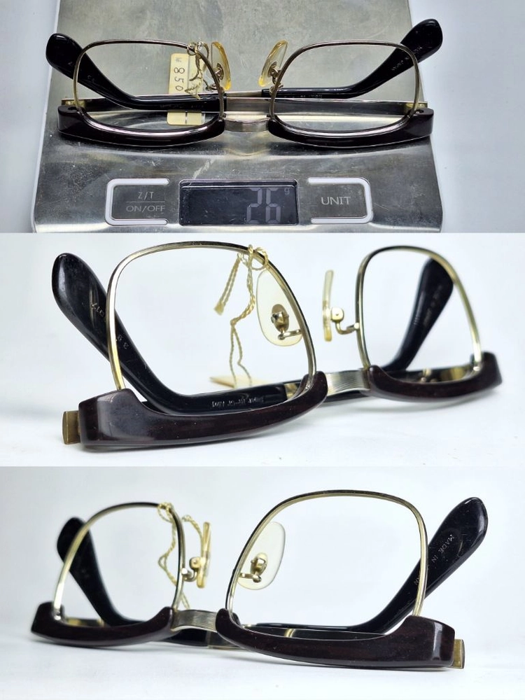 광휘 MASUNAGA KOKI GENTRY 38 안경테 50mm 하금테 일본 빈티지 데드스톡 하이엔드 레트로 클래식 이미지