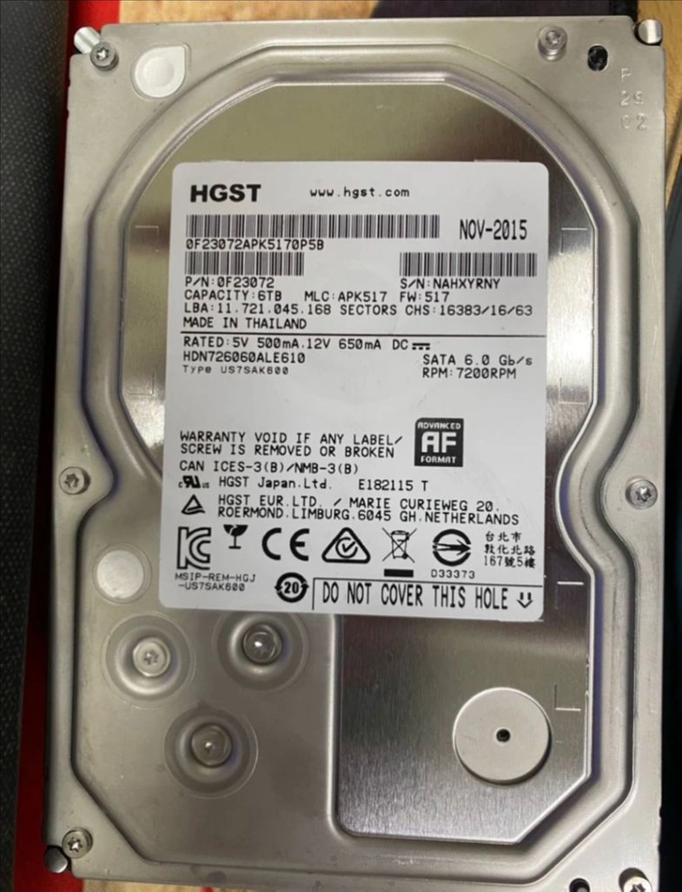 HGST 6TB NAS용 하드디스크 이미지