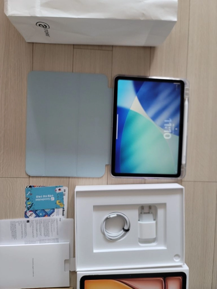 아이패드 11 M3 256GB WiFi 풀박스, 애플팬슬프로, 강화유리, 케이스 판매 이미지