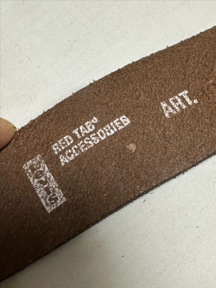 Levis Red Tab 물소가죽 버클 벨트 38인치 이미지