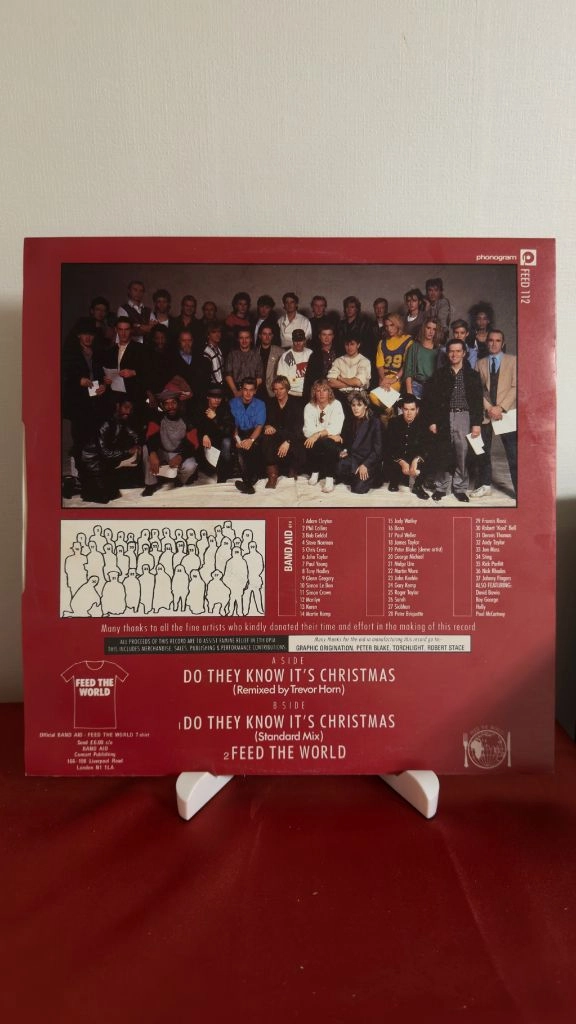 (일렉,자선싱글, 민트급알판)Band Aid Do They Know Its Christmas? LP 이미지