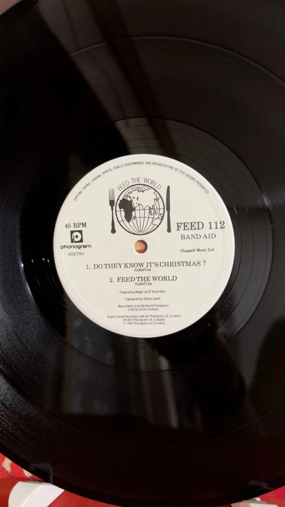 (일렉,자선싱글, 민트급알판)Band Aid Do They Know Its Christmas? LP 이미지