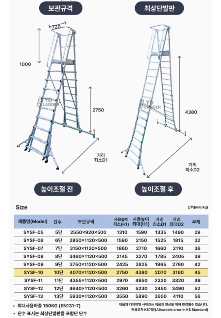 사다리 10단 이미지