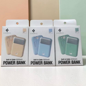 팬톤 PD 22.5W 초고속충전 대용량 케이블 일체형 미러 보조배터리 10000mAh 이미지