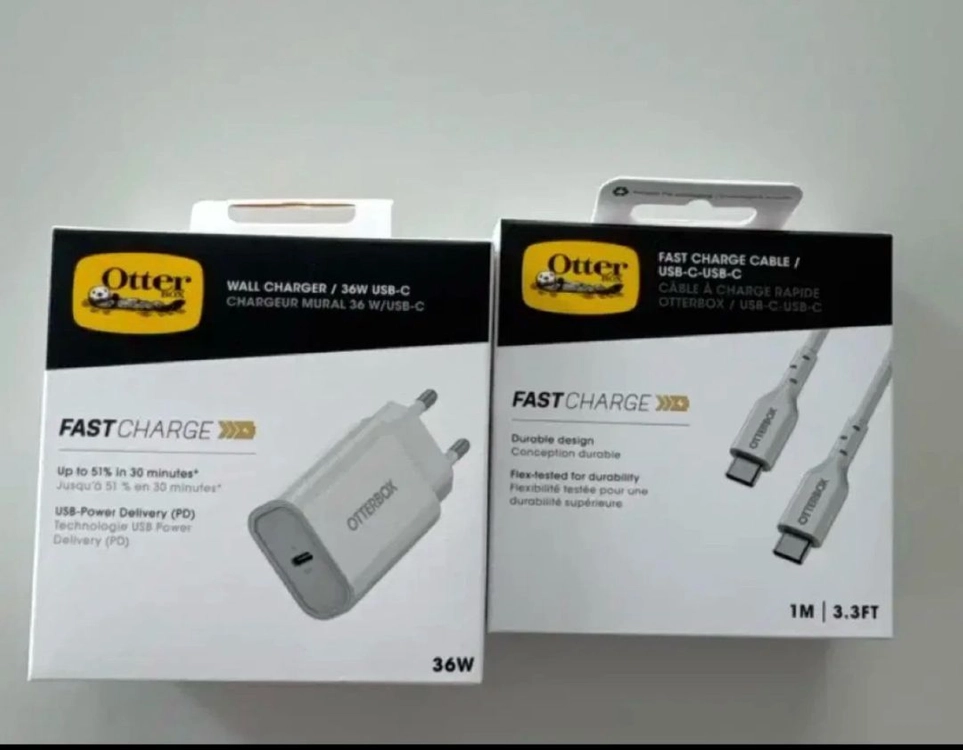 오터박스36W 충전기 + USB-C 케이블 미개봉 이미지