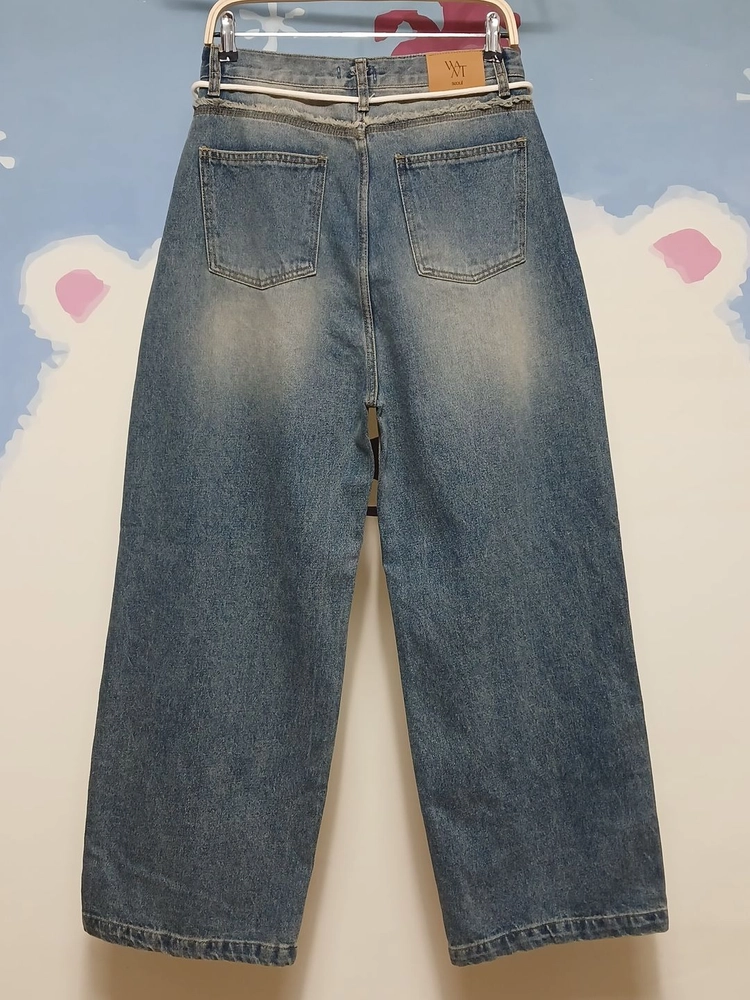 (M) WANT 원트 와이드 데님 청바지 이미지