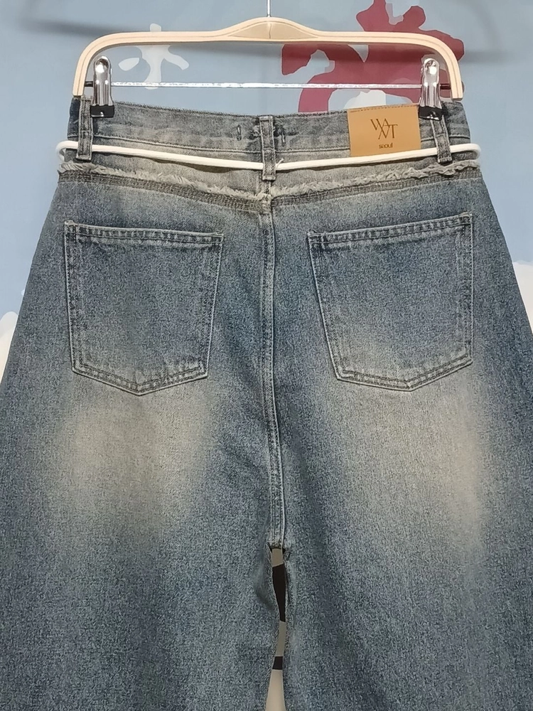 (M) WANT 원트 와이드 데님 청바지 이미지
